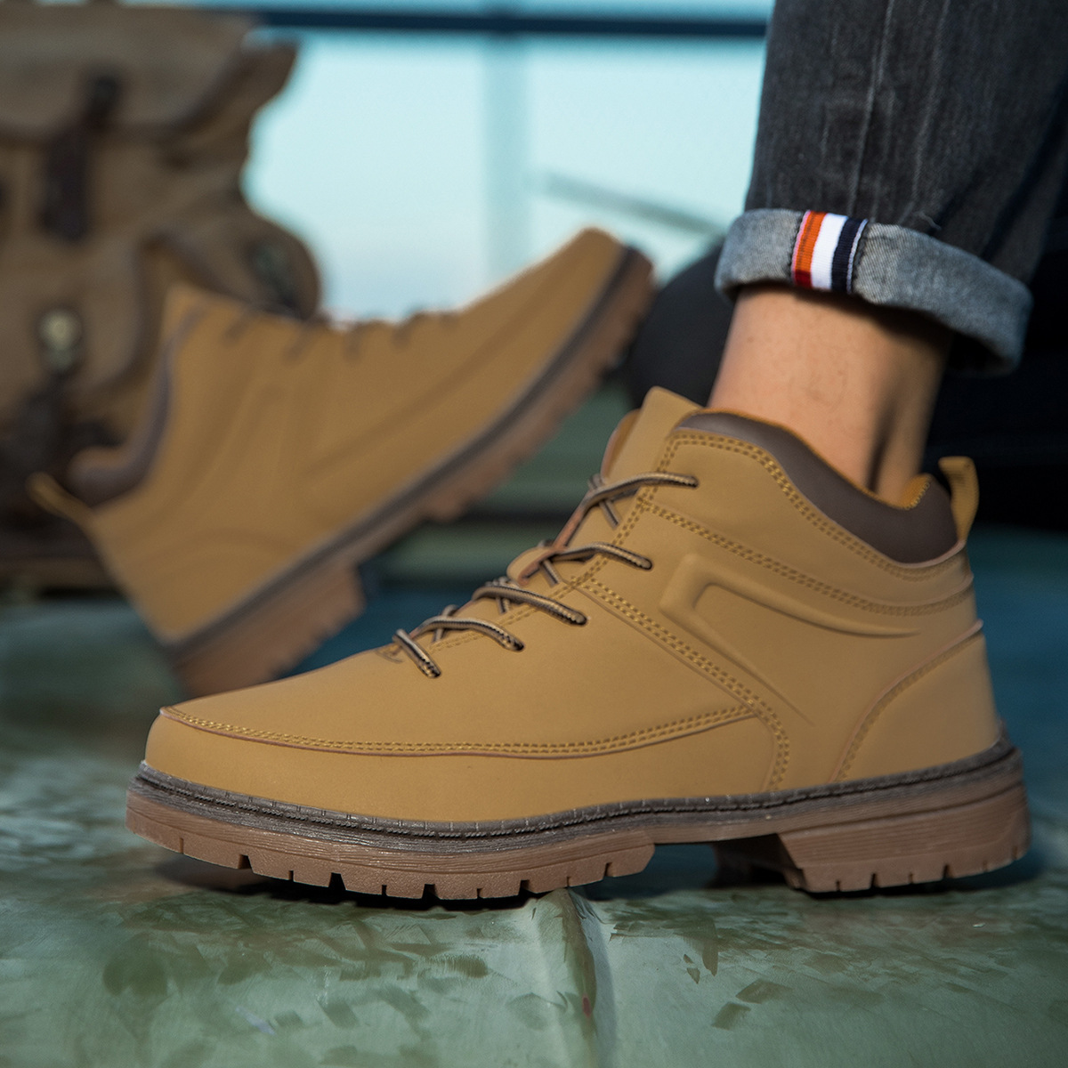 Casual Men's Boots High Street Style - Image 9