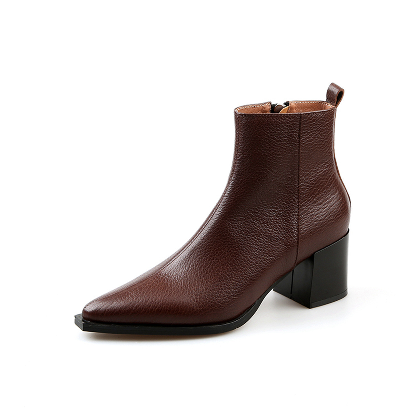 Autumn And Winter Women's Simple Leather Boots - Image 7