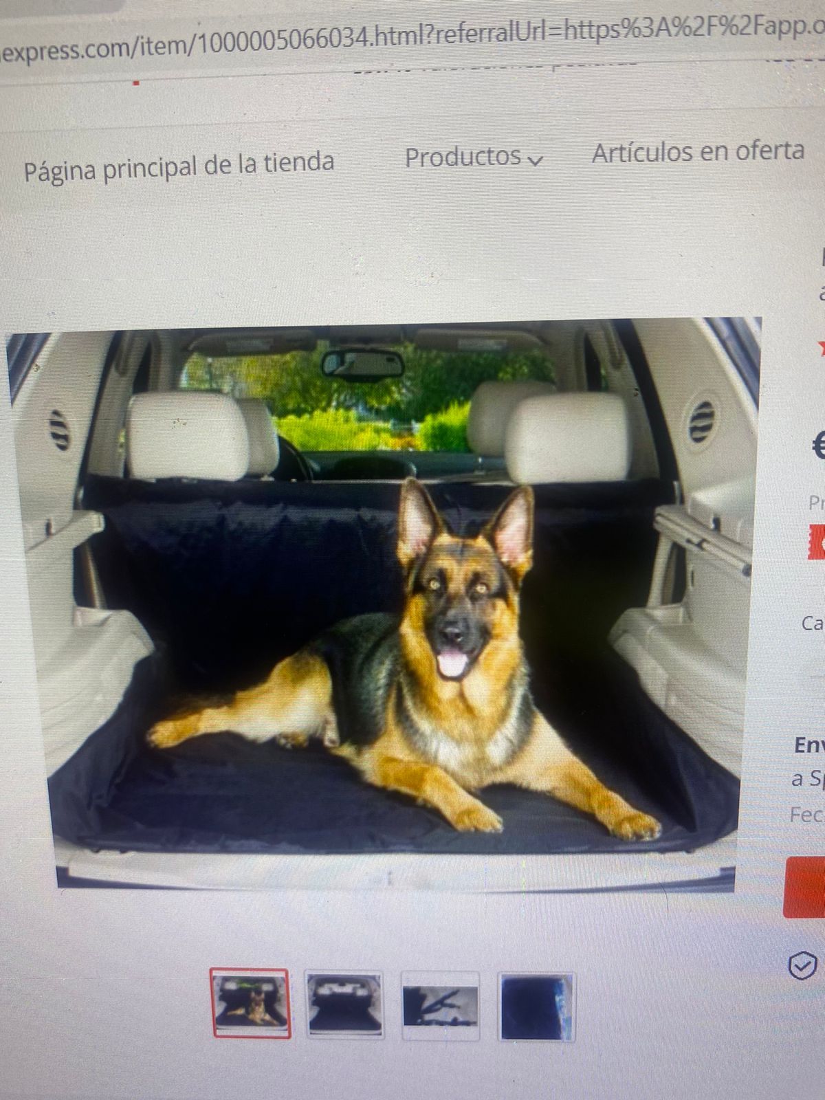 Anti Fouling And Waterproof Oxford Cloth Trunk Car Mat For Pets — изображение 3