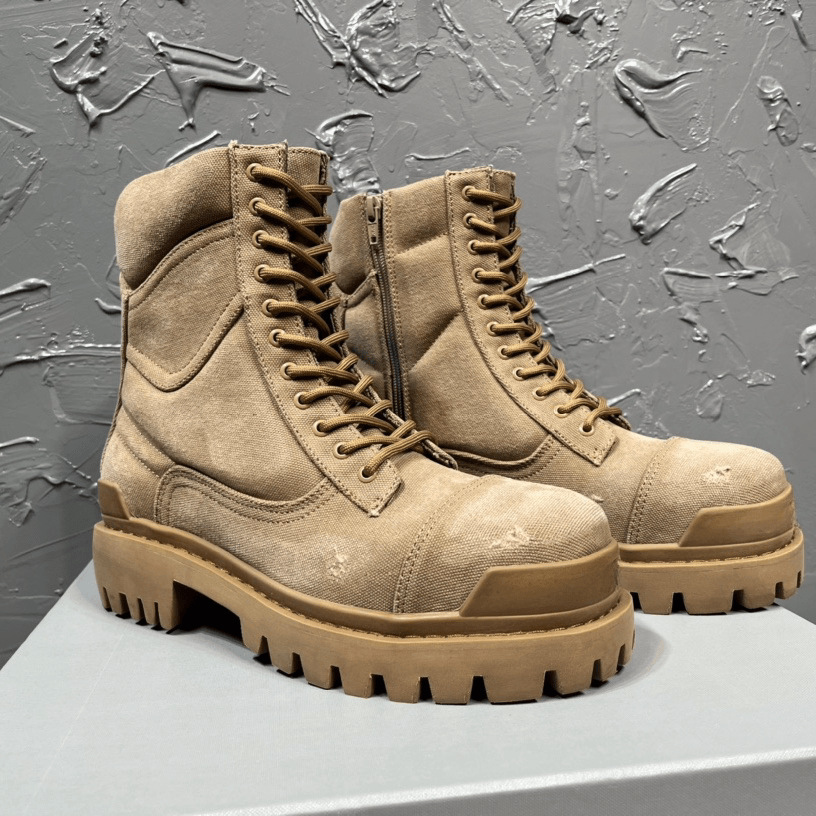 Men's Fashion Casual Round Head Mid-calf Viscose Dr Martens Boots - Image 9