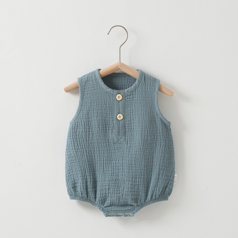 Baby Summer Thin Cotton Gauze Romper – Bild 7