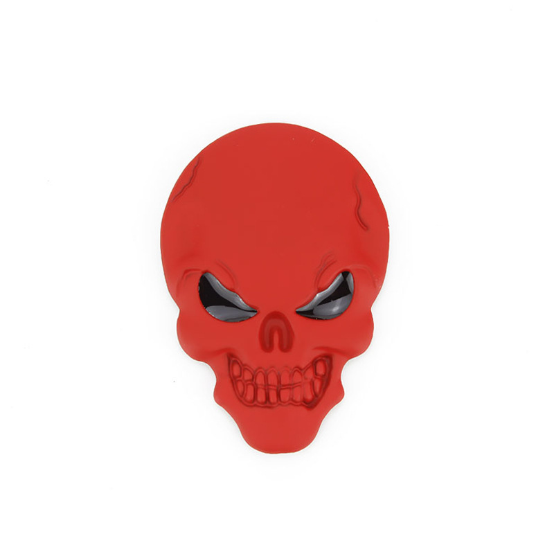 Car Metal Skull Sticker Body Sticker Red Eye Ghost Head – Bild 4