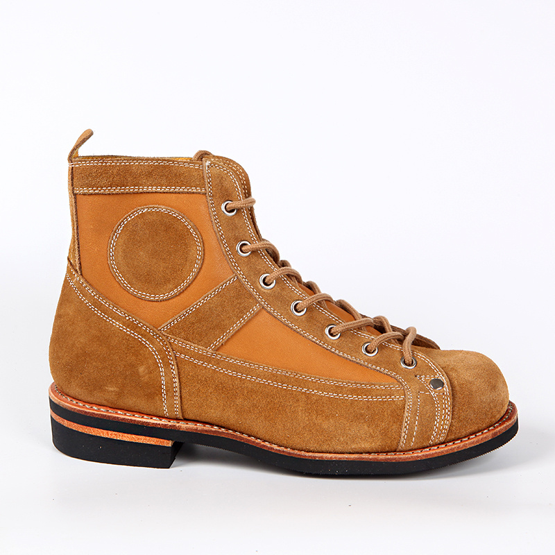 Leather Stitching Paratrooper Work Ankle Boots - Image 6