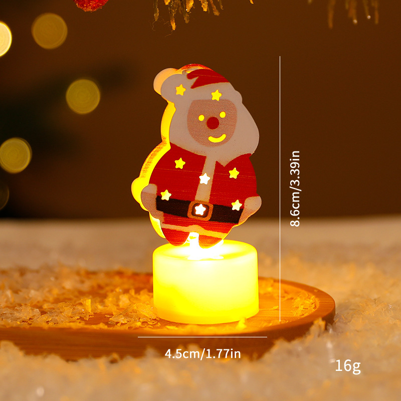 LED Electronic Candle Lights Christmas Trees Santa Claus Snowmen Creative Candles Small Night Lights Home Decorative Ornaments - Image 10