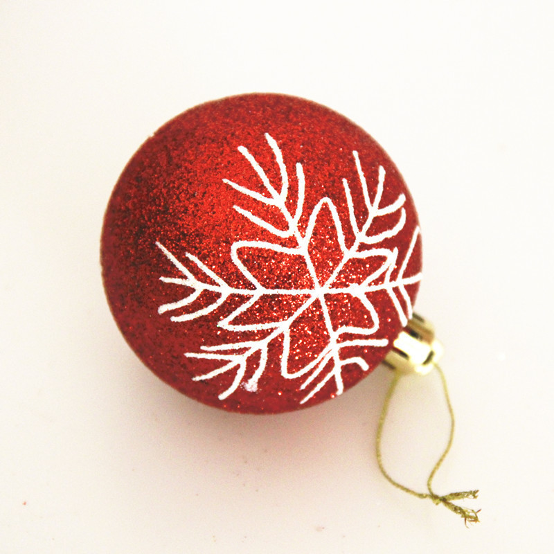 Festival Supplies Painted Ball 6cm24 Pcs Pendant Electroplating - Image 4