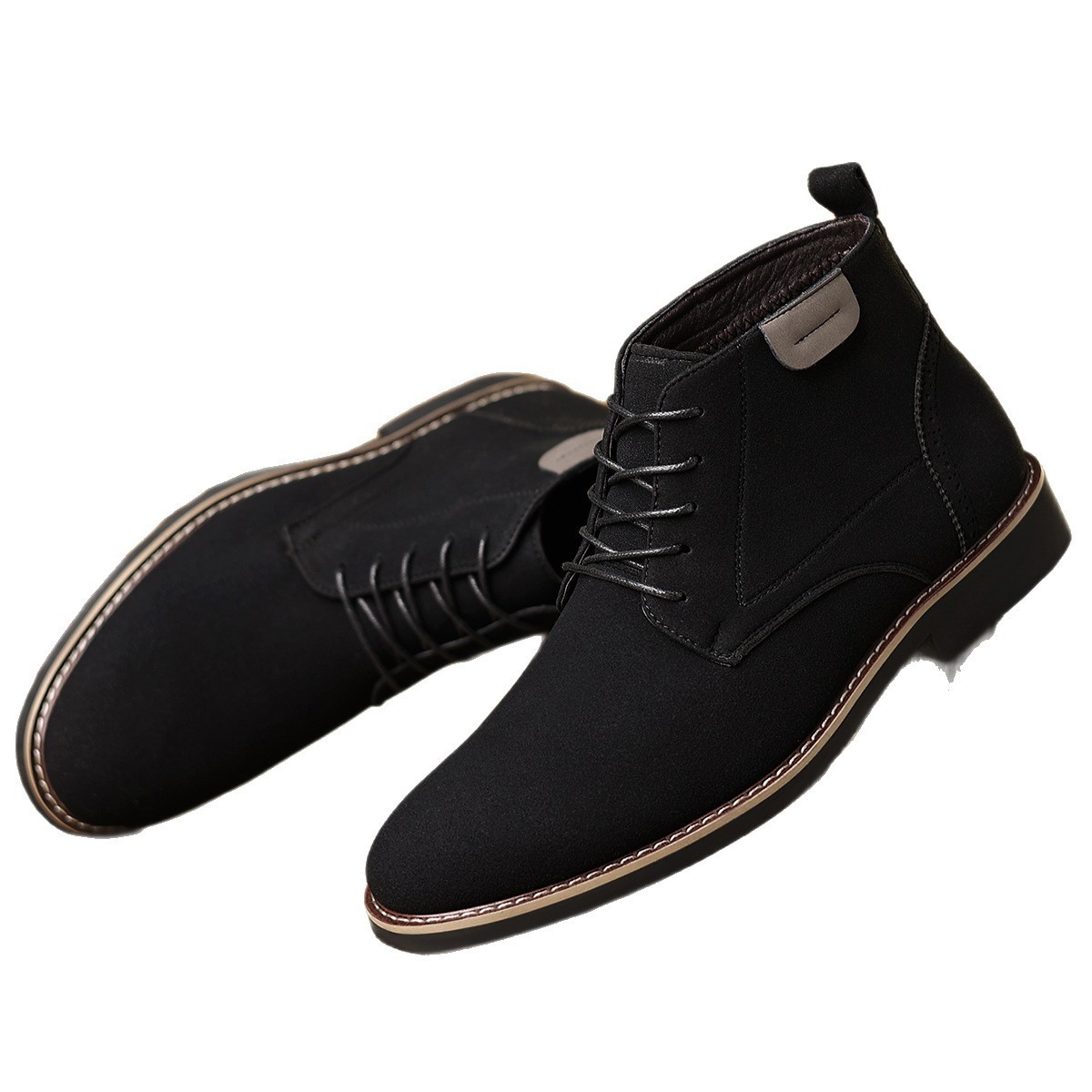 Martin Boots Men's British Style High-top Leather Shoes — изображение 5