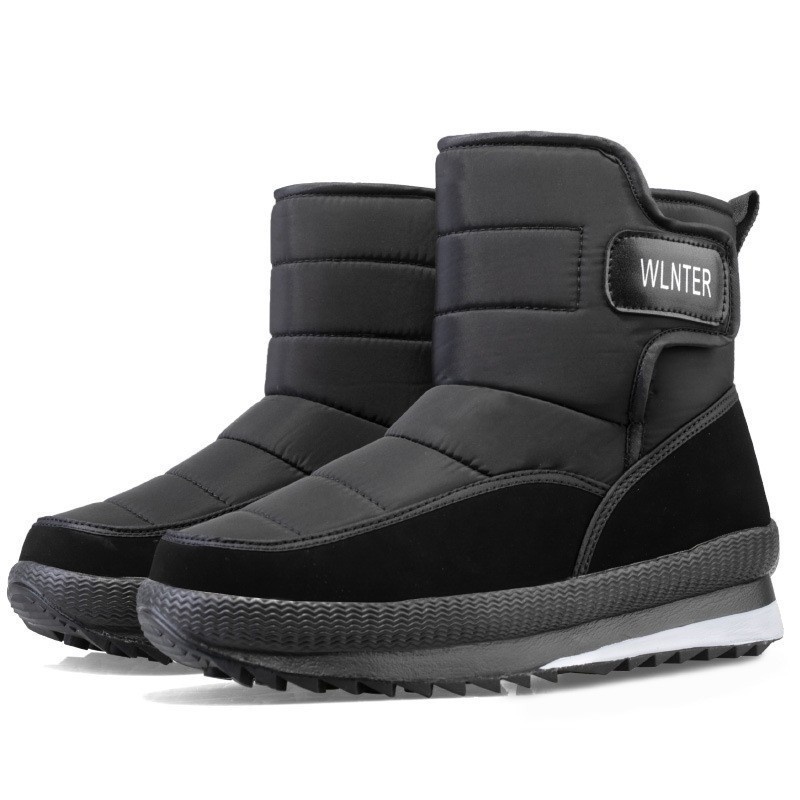 Winter Thickened Non-slip Warm Cotton Shoes Fleece-lined Outdoor Snow Boots - Image 5