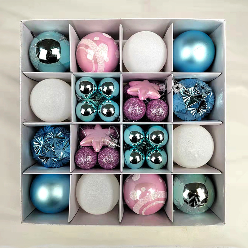 Painted Christmas Ball Paper Box Decoration Pendant - Image 4