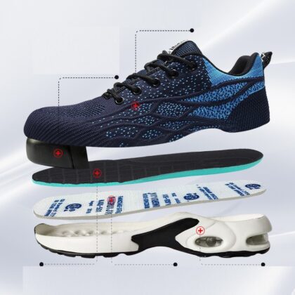 Men's And Women's Impact Resistant And Puncture Resistant Safety Shoes Cushioning Work Shoes