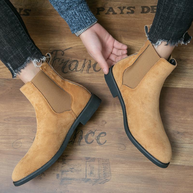 Rubber Pigskin Martin Boots Casual Men's Boots High-top - Image 2