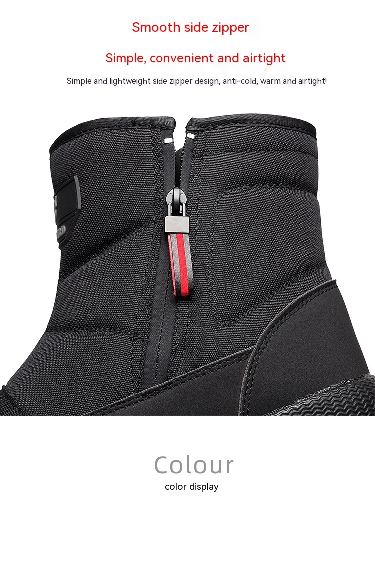 Thickened Fleece-lined Warm Elderly Short Non-slip Big Cotton Shoes - Image 8