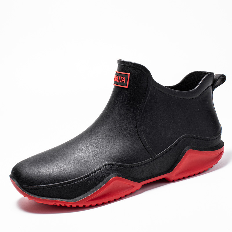 Rubber Shoes Outdoor Waterproof Lightweight Low Top Ganji Camping Men's Rain Boots - Image 4