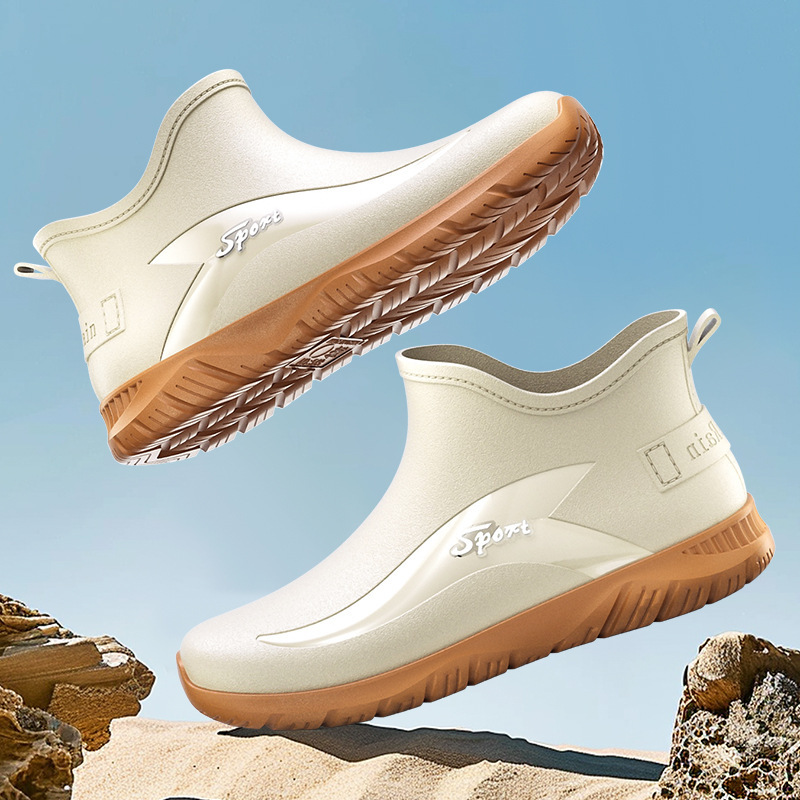 Fashion Non-slip Flat Short Rubber Boots Men - Image 2