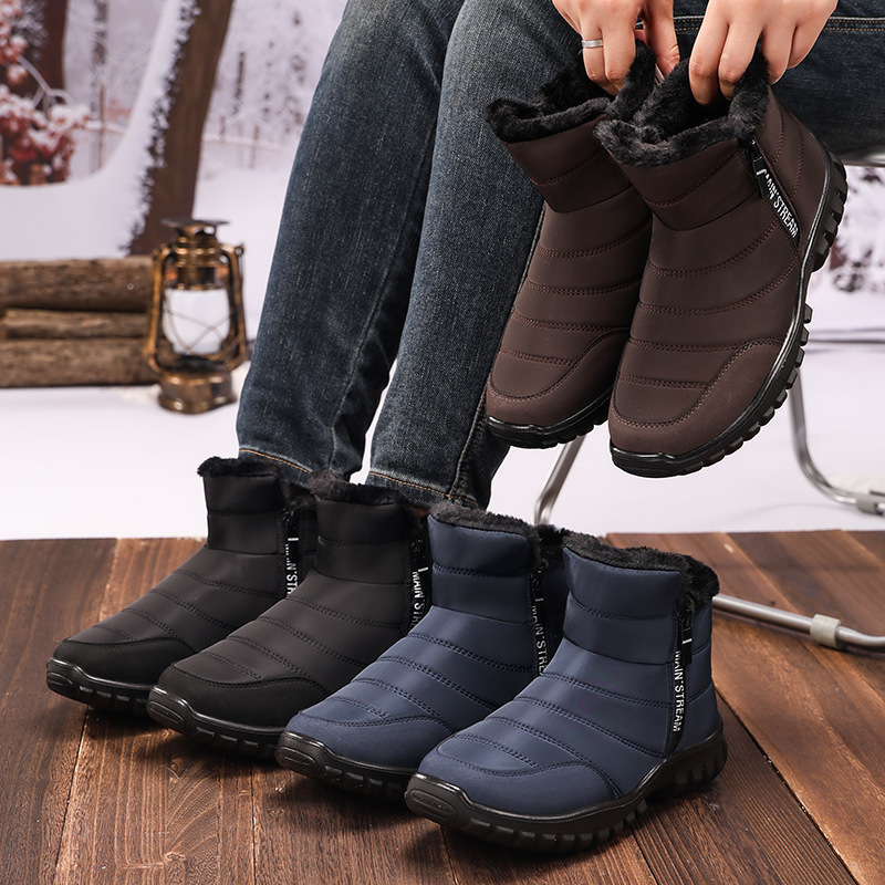 Men's Fleece-lined Thick Snow Boots — изображение 4