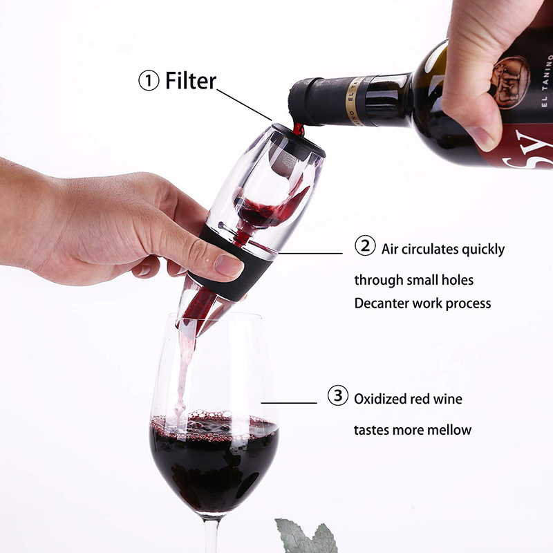 Wine Aerator Portable Red White Wine Fast Decanter Filter Family Party Whisky Decanter Flavour Enhancer Bar Tools Accessories - Image 5