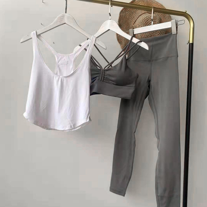 Stretch Slim Racer Vest Yoga Pants - Image 4