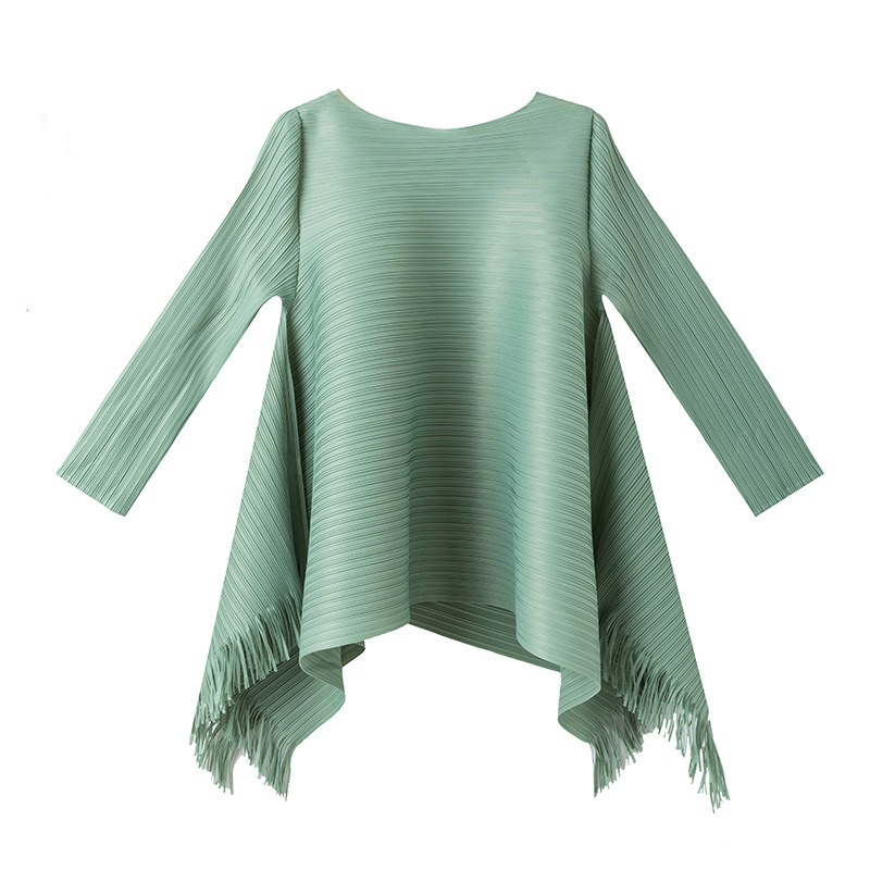 Pleated A- Line Loose Slimming Top - Image 5