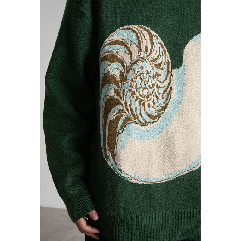 Ladies Casual Fashion Conch Pattern Sweater – Bild 5