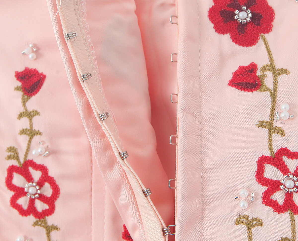 Women's Embroidered And Beaded Tube Top Waist Seal - Image 9