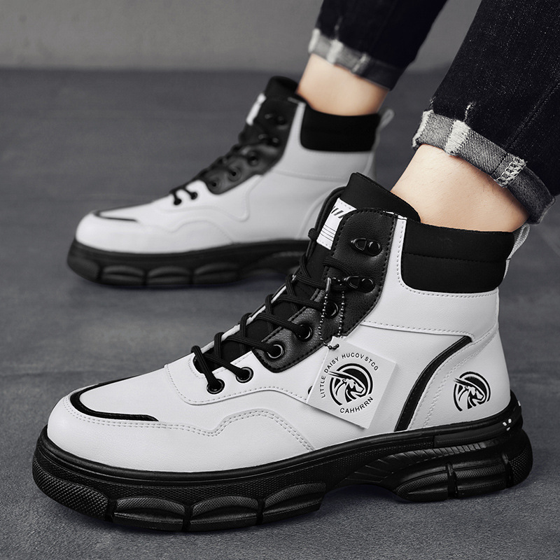 Men's Casual Trend High Top British Style Martin Boots - Image 6