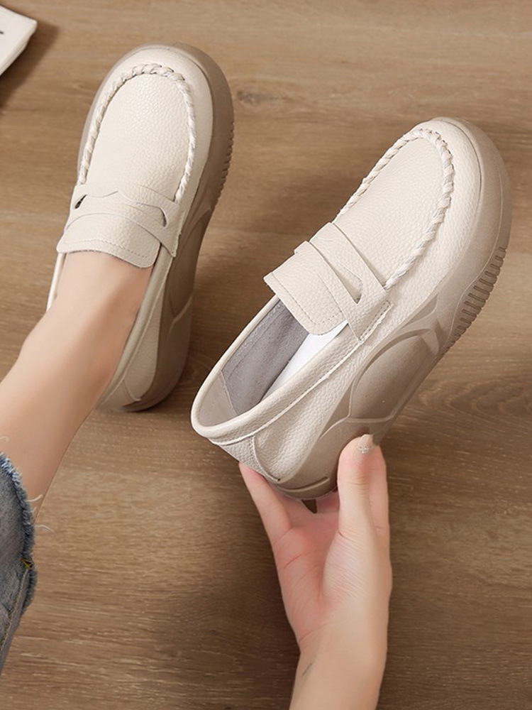 Women's Fashion Thick Bottom Soft Bottom Work Shoes - Image 8