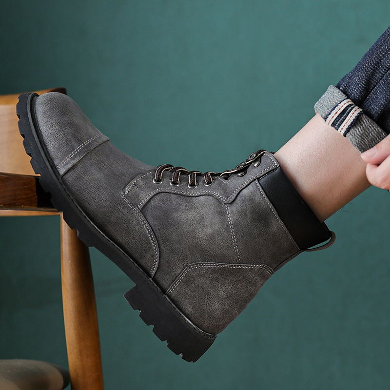 Fall Winter Men Boots British Style – Bild 4