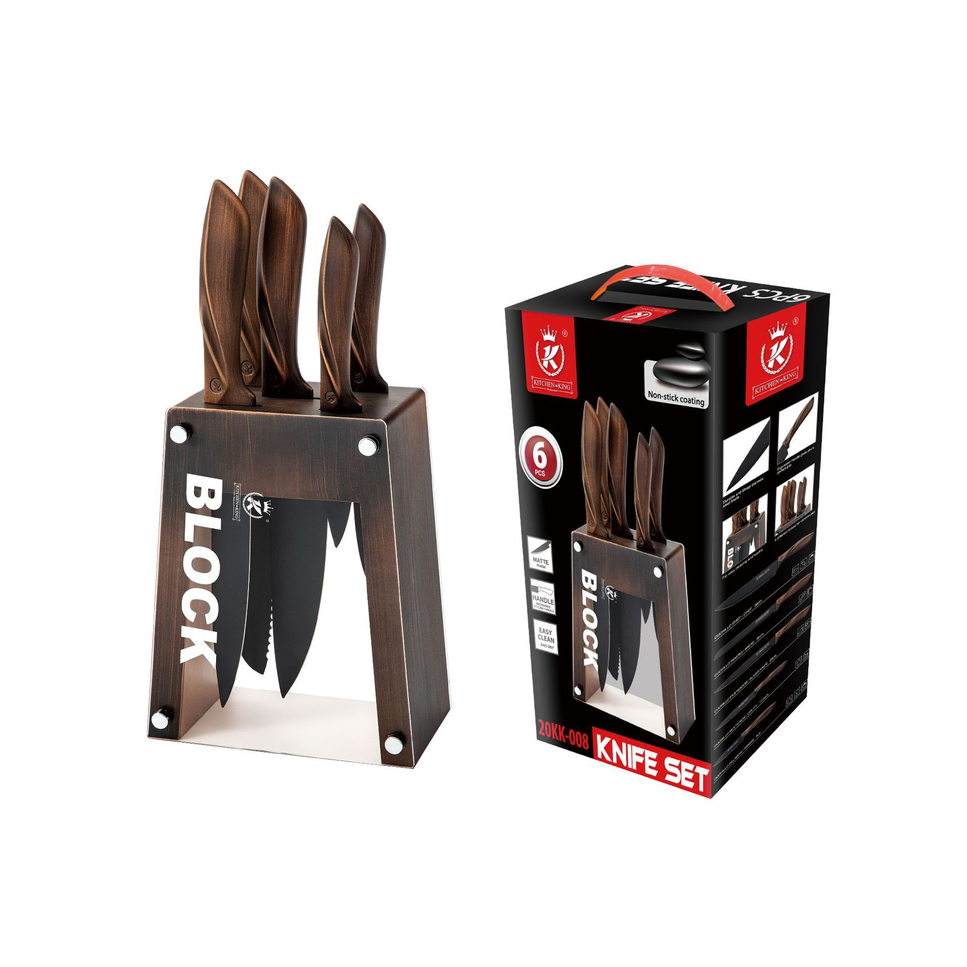 Knife Set Kitchen Stainless Steel Chef – Bild 3