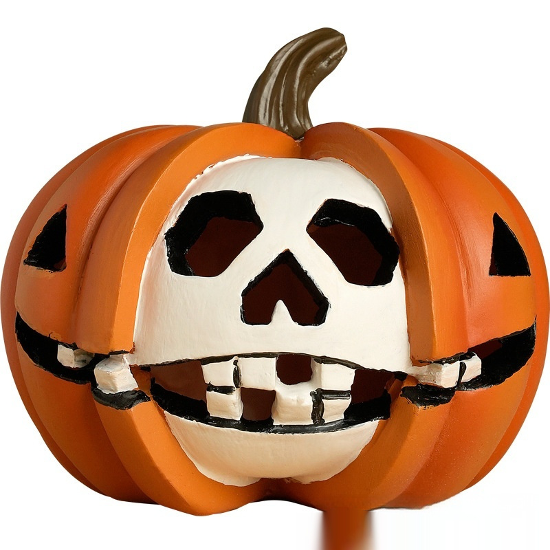 Resin Crafts Pumpkin Skull Grimace Ornaments - Image 5