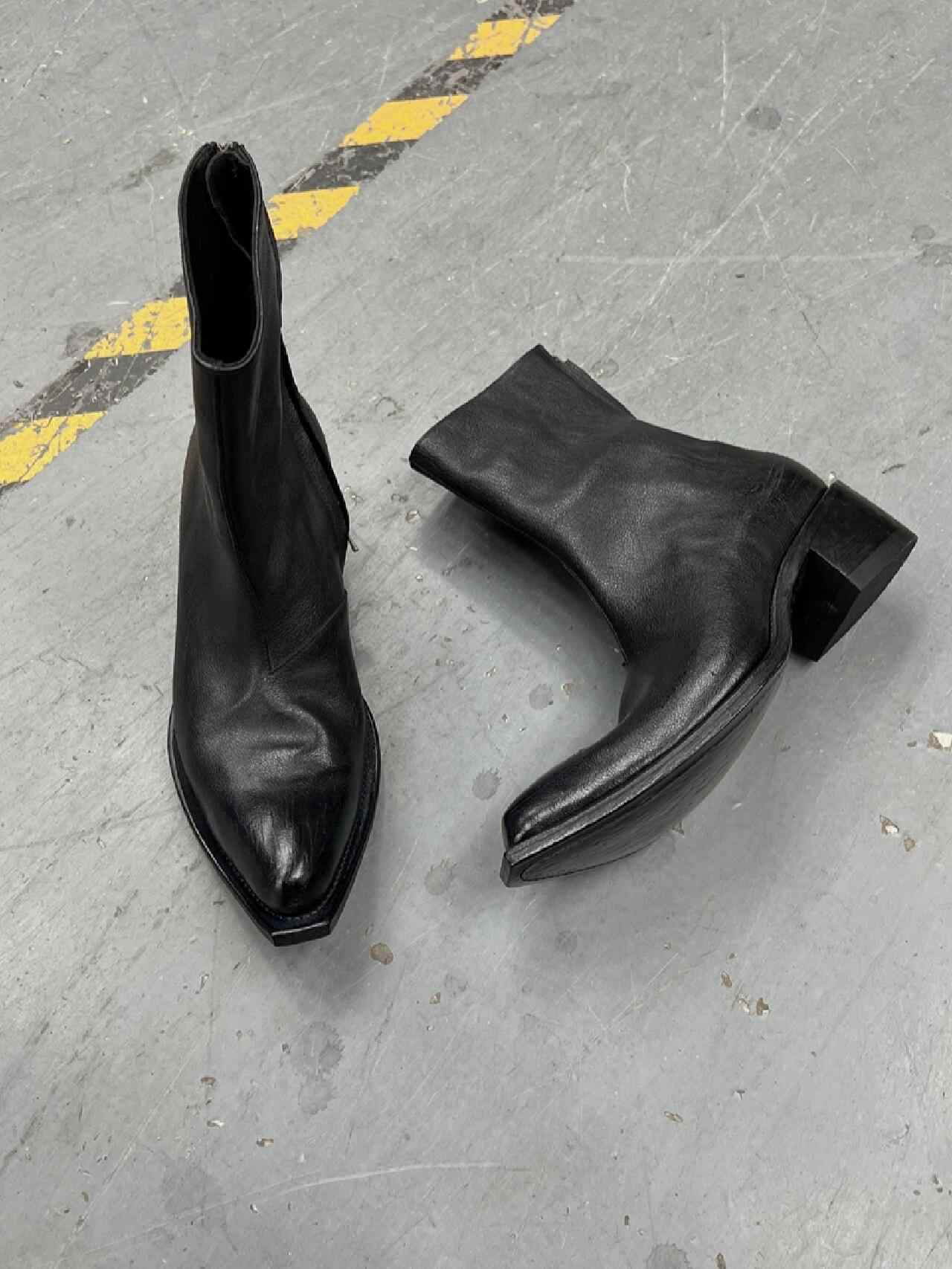 British Wizard Retro Spiral Oblique Zipper Martin Boots - Image 5