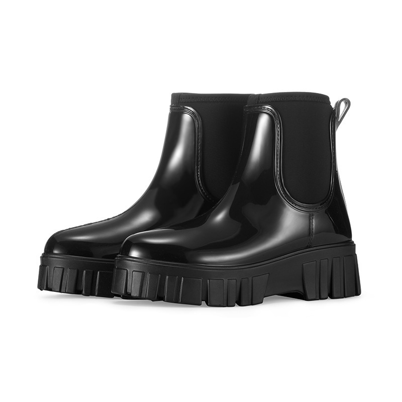 Height Increasing Waterproof Non-slip Low Tube Rain Boots - Image 5