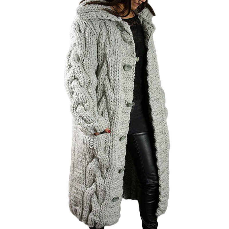 Women's Cardigan Plus Size Sweater Coat - Image 2