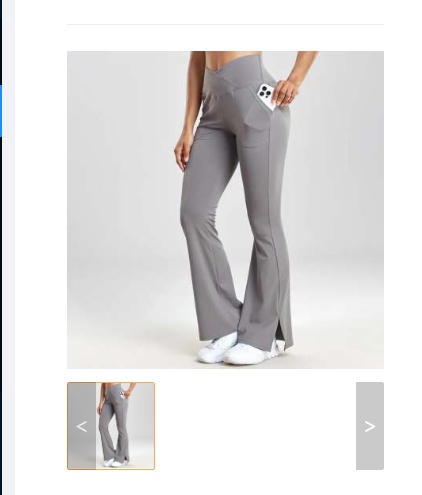 Spring Women's Workout Exercise Pants Akimbo Pants Split Flared Pants - Image 10