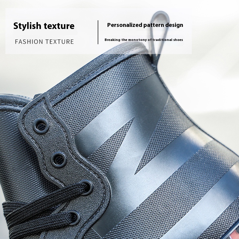 Low-top Couple Rain Boots Short Non-slip Men's And Women's Rain Boots - Image 5