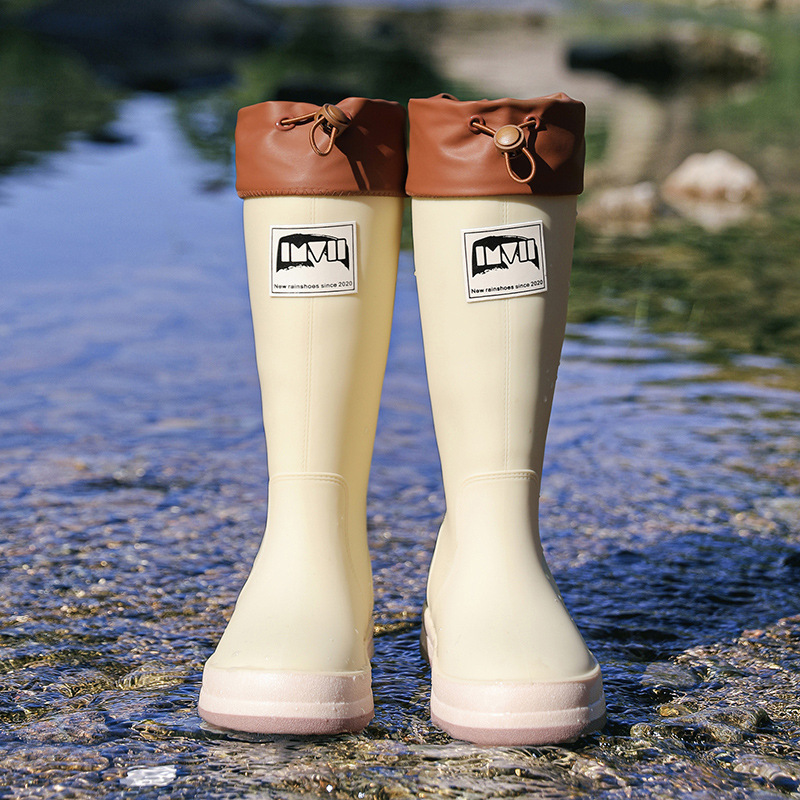 Couple Platform High Tube Outdoor Camping Rain Boots Waterproof Non-slip Rain Boots - Image 8