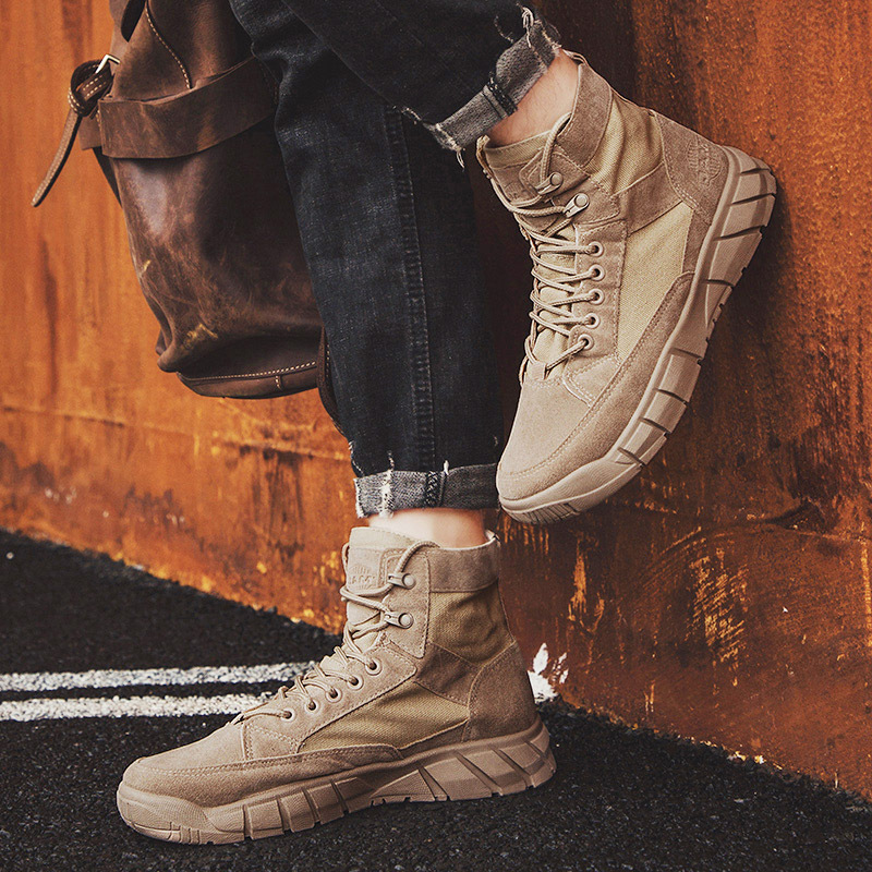 Outdoor Work Boots Summer Cotton Boots Zhongbang Men's Boots Cloth Shoes – Bild 2