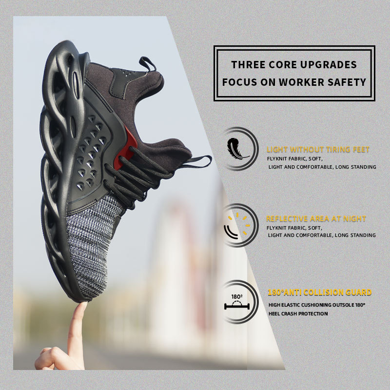 Indestructible Work Shoes Sneakers Men Anti-puncture Safety Shoes – Bild 3