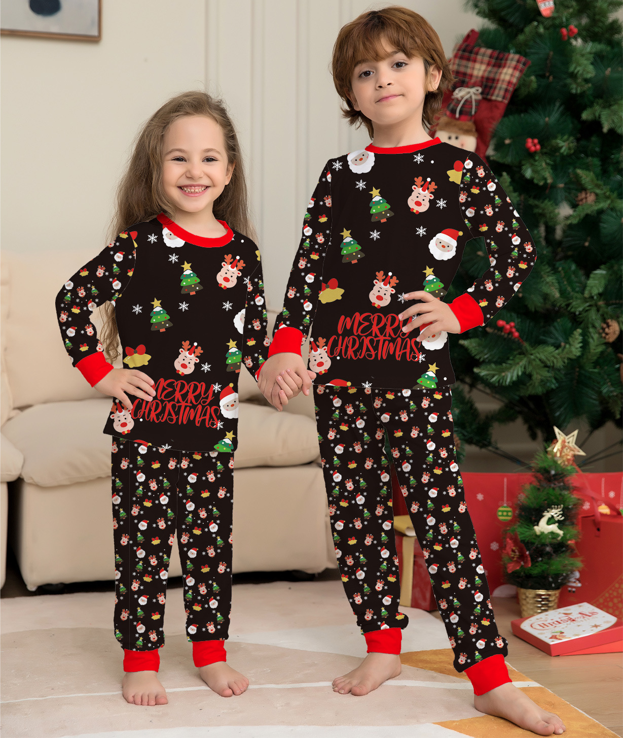 Family Christmas Matching Pajamas Set Christmas Pajamas For Family Christmas PJS Xmas Sleepwear – Bild 2