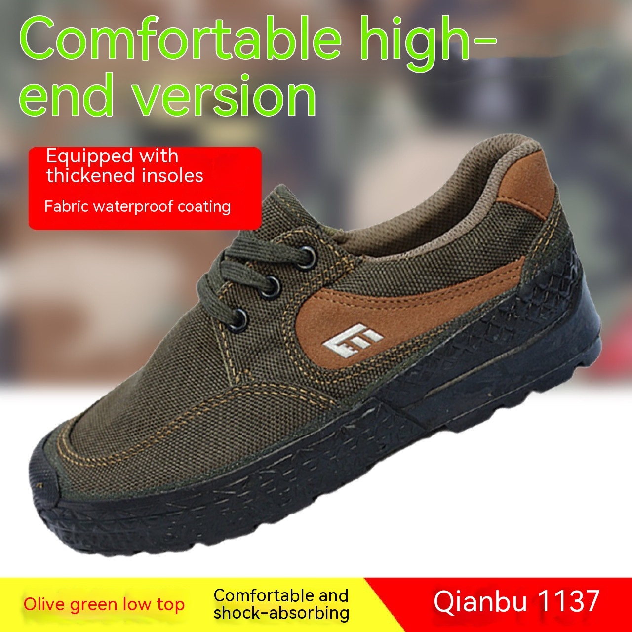 Anti Slip And Breathable Canvas Safety Shoes – Bild 3