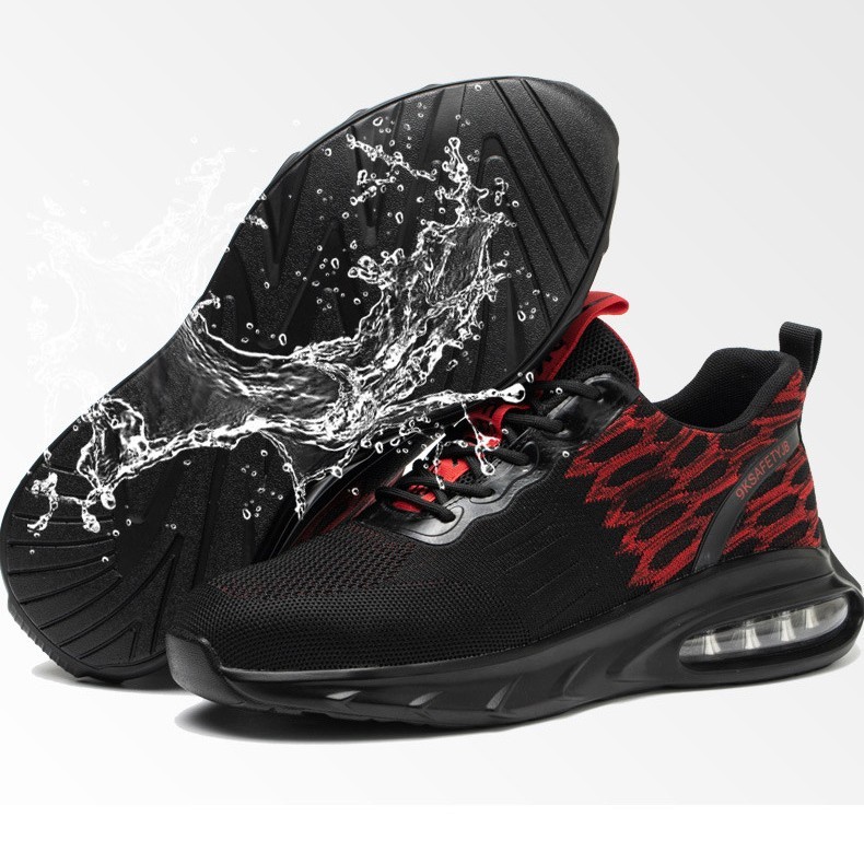 Flying Woven Upper Sweat-wicking And Non Stuffy Foot Safety Shoes – Bild 3