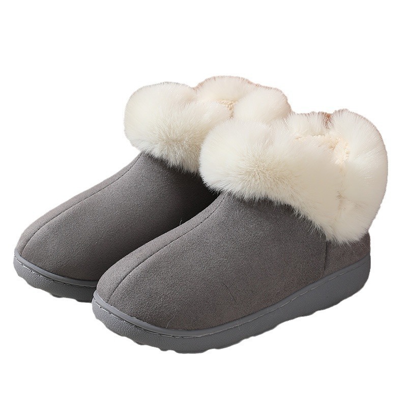 New Bag Heel Winter Home Indoor Platform Warm Couples Cotton Shoes - Image 5
