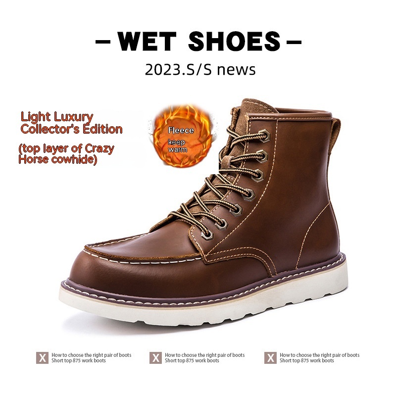 Vintage Martin Boots Fleece-lined Worker Boot Male - Image 9