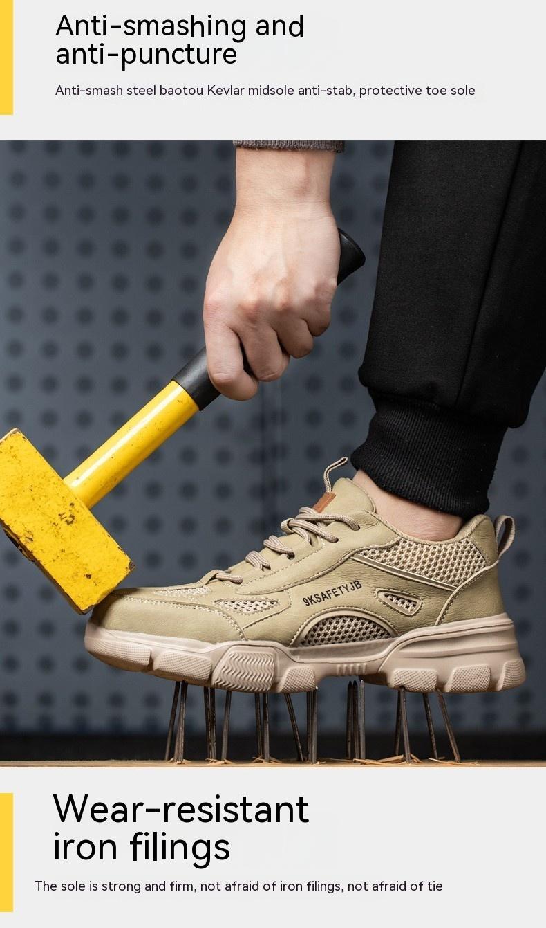 Labor Protection Shoes Men's Steel Toe Cap Work Shoes — изображение 8