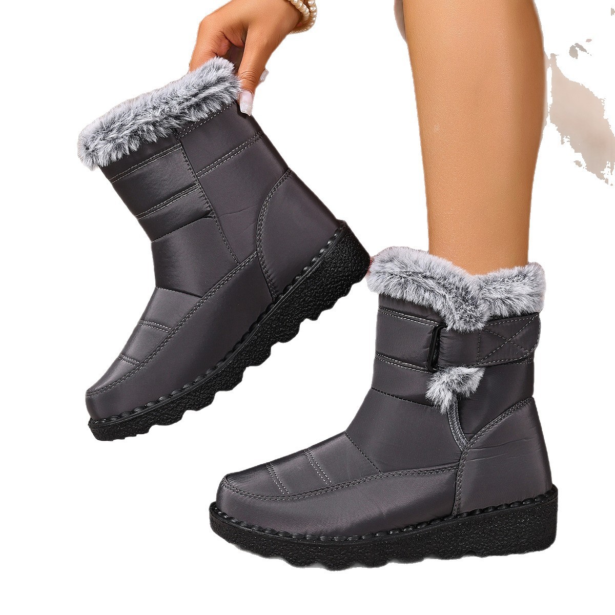 Women's Snow Boots Plus Size Wear-resistant Comfortable Warm Boots - Image 5