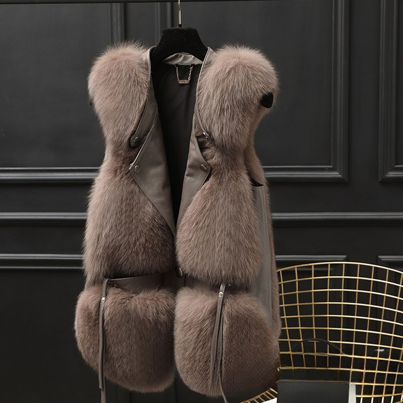 Women's Korean-style Fashion Casual Fur Vest - Image 3