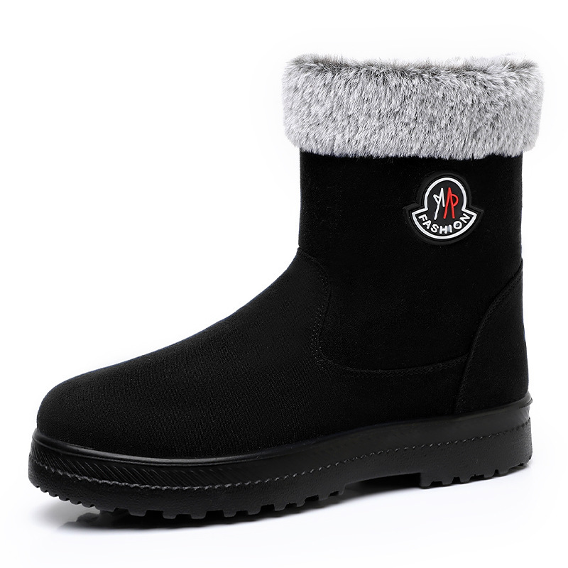 Cotton-padded Shoes With Velvet Women's Long Tube High-top Snow Boots - Image 10