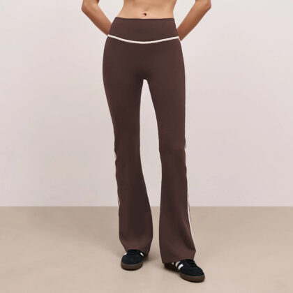 Yoga Pants Nude Feel Fitness Exercise Bell-bottom Pants