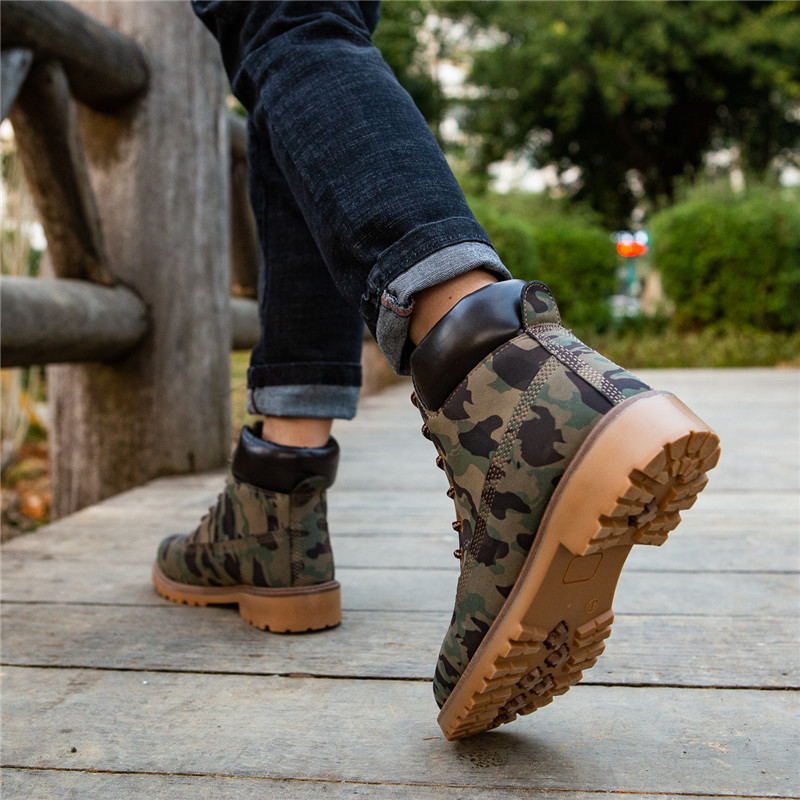 Pink With Velvet Lining Warm Flat Bottom High-top Men's Shoes Couple Martin Boots - Image 4