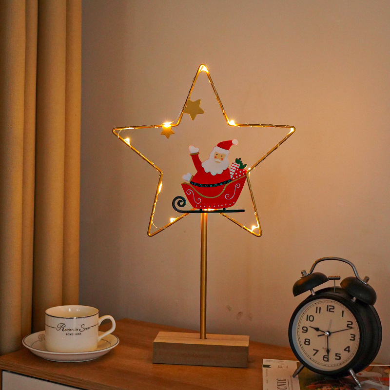 Christmas Led Wrought Iron Decorative Lamp Ornaments - Image 5