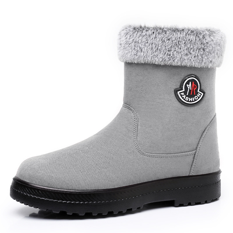 Cotton-padded Shoes With Velvet Women's Long Tube High-top Snow Boots - Image 7