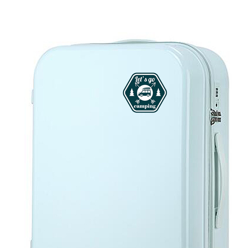 Camping Funny Car Sticker Cartoon Creative Motorcycle Refrigerator Skateboard — изображение 2